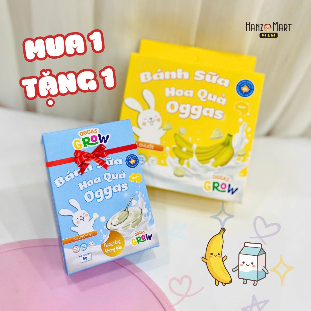 Bánh sữa hoa quả Oggas cho bé 15g