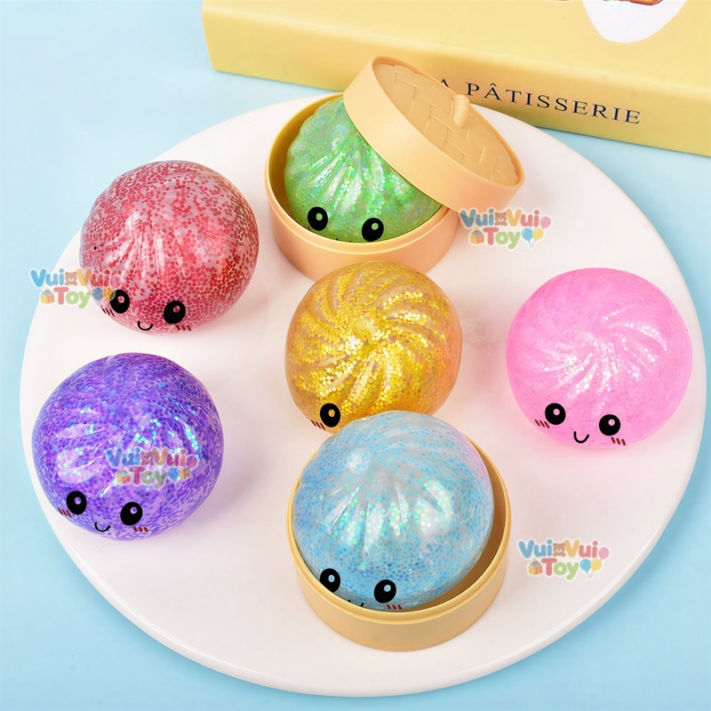 Bánh Bao Squishy Blind Box – Đồ chơi bóp xả stress siêu đã【hộp mù】
