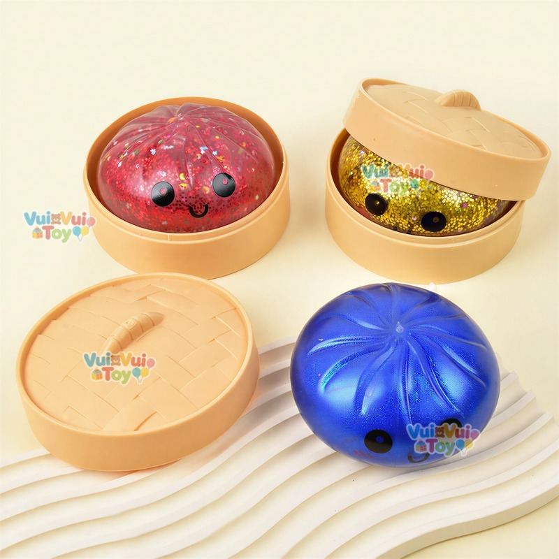 Bánh Bao Squishy Blind Box – Đồ chơi bóp xả stress siêu đã【hộp mù】