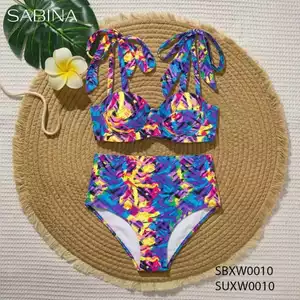 [SALE XẢ HÀNG] Áo Bơi Bikini Cao Cấp Họa Tiết Graphic Swimwear By Sabina SBXW0010