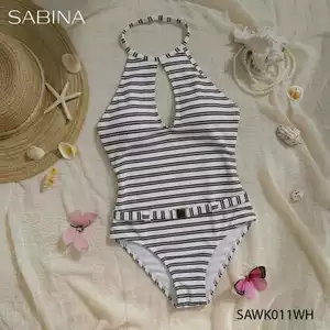 Đồ Bơi Bikini Cao Cấp Màu Trắng Sọc Swimwear By Sabina SAWK011WH
