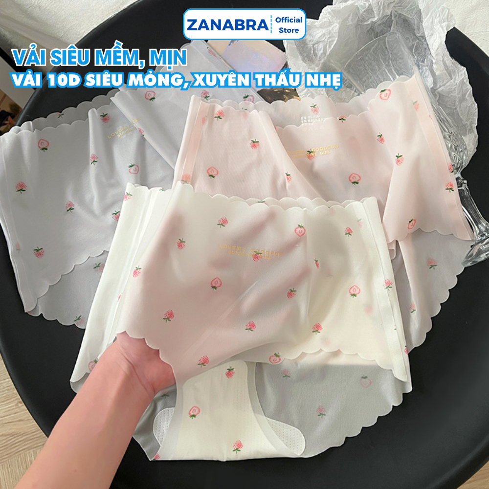 Quần lót nữ tàng hình ôm dáng không lộ viền, Quần chip nữ su đáy dán chắc chắn 2 lớp kháng khuẩn ZANABRA L1027