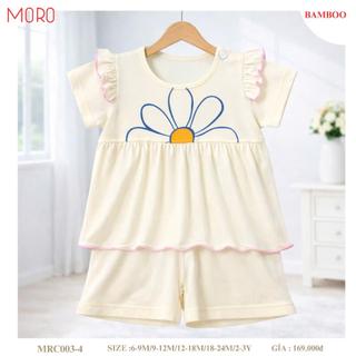 Bộ cổ tròn bé gái cộc tay quần đùi MRC003-4