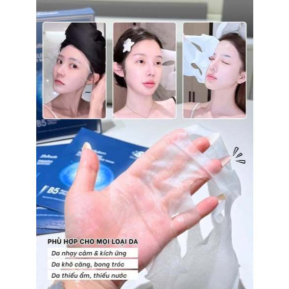 Mặt Nạ JM Solution Panthelene Intensive Barrier B5 Dưỡng Ẩm Chuyên Sâu #Xanh Dương ( hộp 5 miếng)-ThyLee