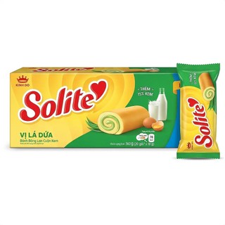 [Combo 1-2-3-5] Hộp Bánh Bông Lan Solite Kinh Đô, Vị Dứa, Dâu & Bơ Sữa, Hộp 18 gói ×18g
