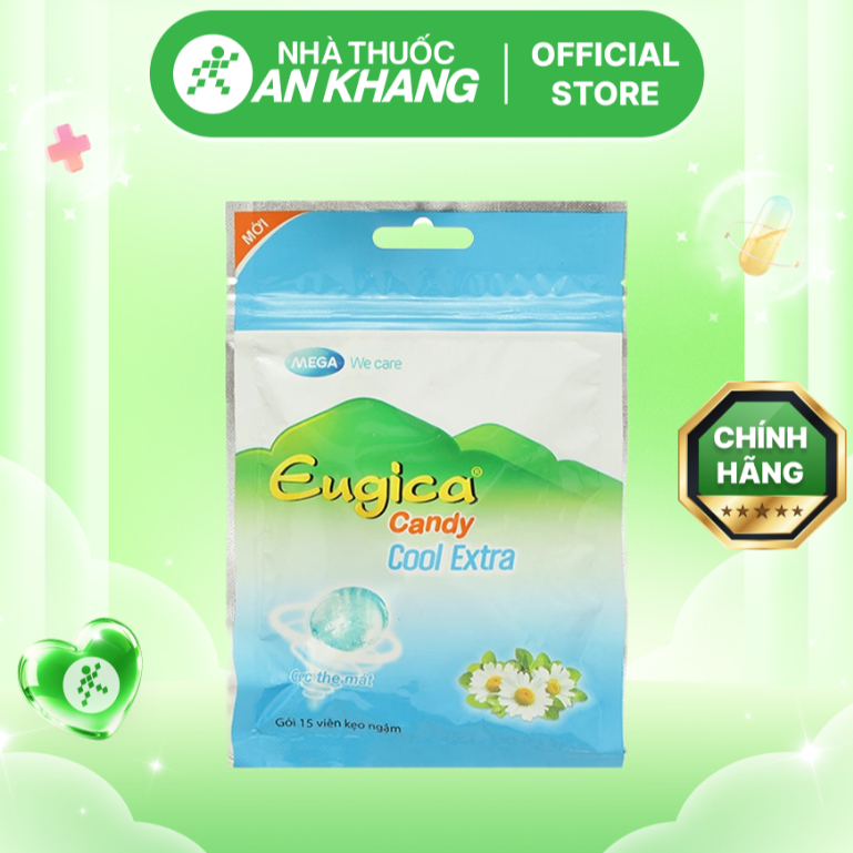 Eugica Candy Cool Extra gói 15 viên
