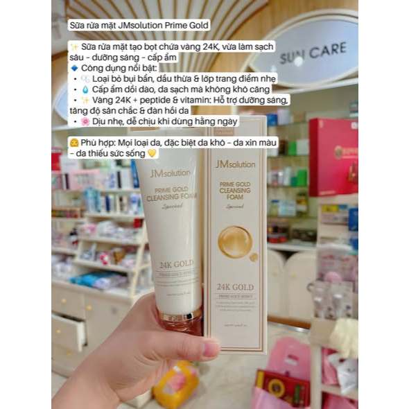 Sữa Rửa Mặt JM Solution Water Luminous Salmon Repair Cleansing Foam GC Nature Hàn Quốc, Hộp 120mL Giúp Sạch Sâu Dịu Nhẹ