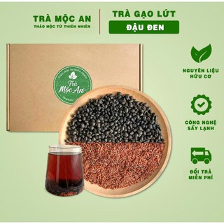 Trà Gạo Lứt Đậu Đen (Hộp 30 Gói) Đẹp Da, Thanh Nhiệt, Đẹp Dáng, Lợi Sữa Cho Mẹ Sau Sinh