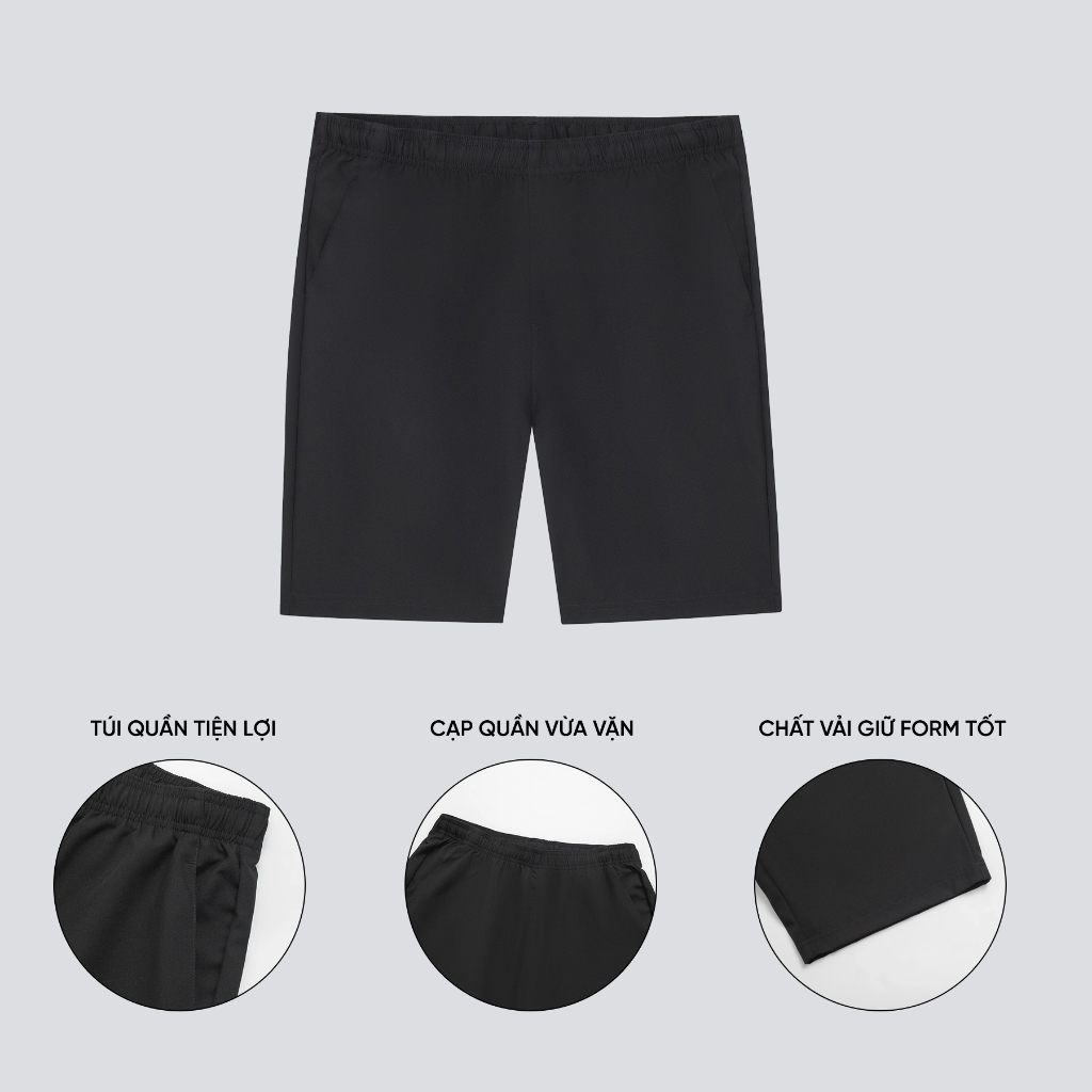 Quần Short Thể Thao Nam Lamode Regular Fit hàng ngày đi du lịch LSO002AZE