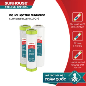 Bộ 3 lõi lọc thô đầu nguồn SUNHOUSE SHRLL1-2-3