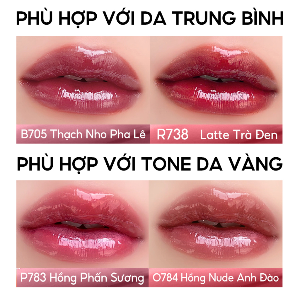 Son Bóng Colorkey Airy Lip Gloss Mirror Series