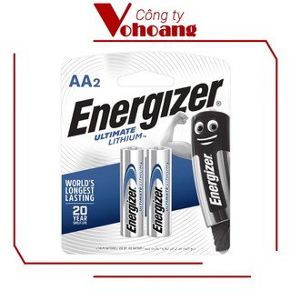 Hộp 6 vỉ pin Energizer L91 Lithium AA 1.5V Dung Lượng Cực Cao Tương thích nhiều thiết bị điện tử