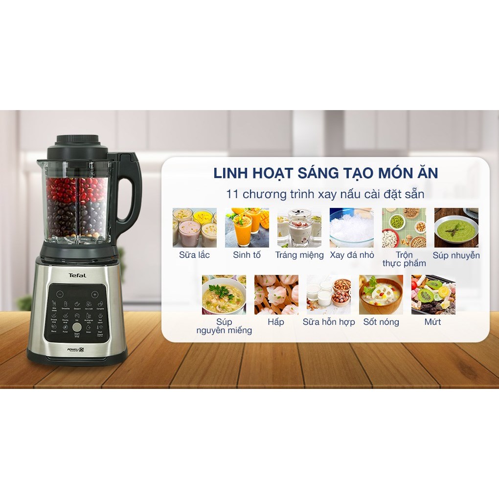 Máy làm sữa hạt sinh tố Tefal BL83SD66 1400W - Đa dạng chương trình - Bảo hành chính hãng 24 tháng