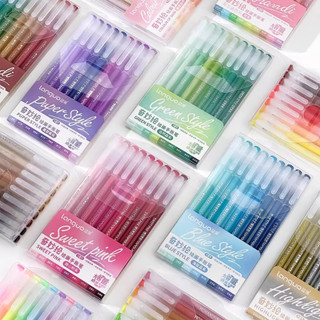 Set 9 Bút Mực Gel Nhiều Màu Morandi，màu sắc tươi xinh，Khô nhanh Bút viết và bút vẽ,Viết trơn tru