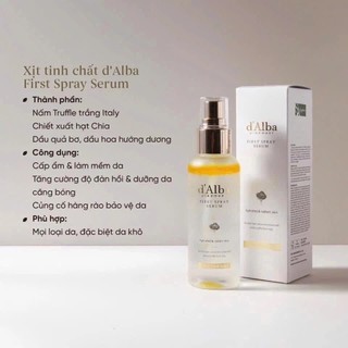 Serum Xịt Khoáng D'Alba First Spray Cấp Ẩm Serum D'Alba Tinh Chất Căng Bóng Cho Da 100ml - Skinora Beauty