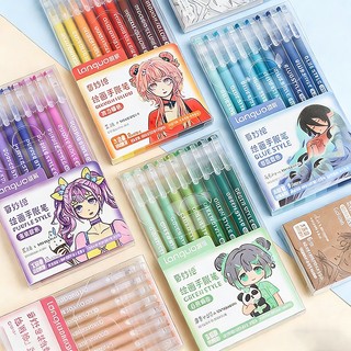 Set 9 Bút Mực Gel Nhiều Màu Morandi，màu sắc tươi xinh，Khô nhanh Bút viết và bút vẽ,Viết trơn tru