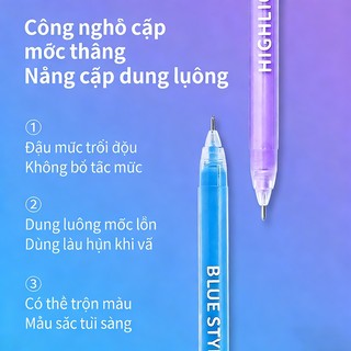 Set 9 Bút Mực Gel Nhiều Màu Morandi，màu sắc tươi xinh，Khô nhanh Bút viết và bút vẽ,Viết trơn tru