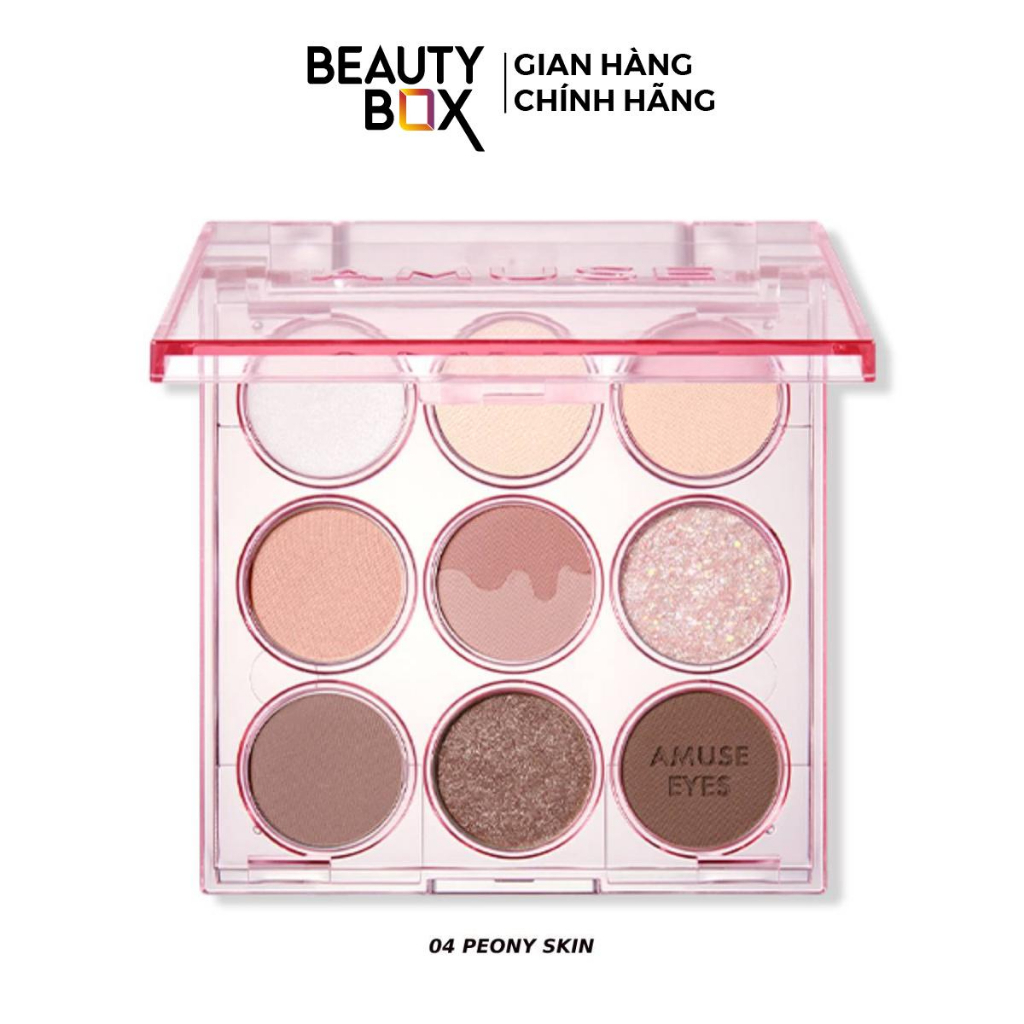 [Săn Sale] Bảng Phấn Mắt 9 Ô Trang Điểm Thuần Chay Amuse Eye Color Palette 11g