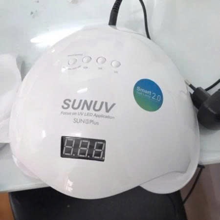 Máy hơ gel SUN 5 Plus UV/LED tem xanh 48W 24 bóng đèn hàng chính hãng, bảo hành 1 tháng