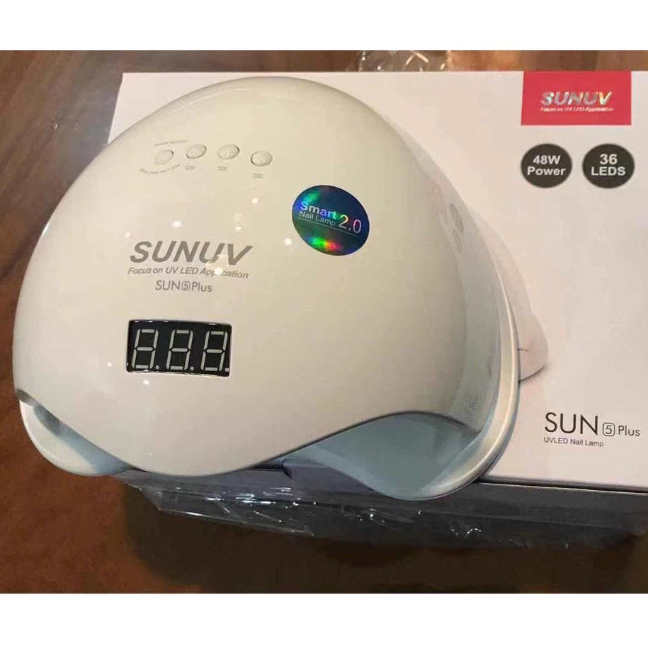 Máy hơ gel SUN 5 Plus UV/LED tem xanh 48W 24 bóng đèn hàng chính hãng, bảo hành 1 tháng