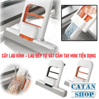 Cây Lau Cầm Tay Mini Tự Vắt Tiện Lợi Chổi Lau Thấm Hút Dụng Cụ Vệ Sinh Đa Năng Cho Nhà Bếp LauKinhTV