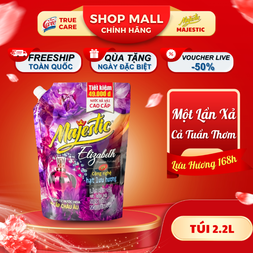 Nước Xả Vải True Care Hương Elizabeth (1.15Kg - 2.2Kg)