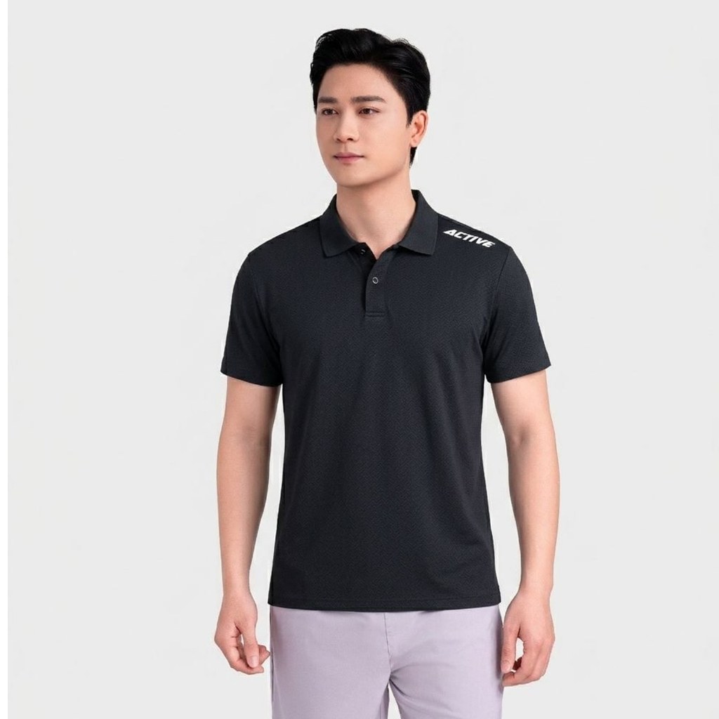Áo Thun Có Cổ Nam Insidemen Active Dáng Regular Nhẹ Tênh Mát Lạnh Thoát Mồ Hôi IPS117EDP01