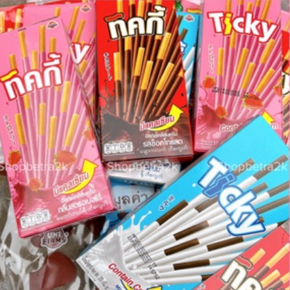 Bánh Que Ticky Thái Lan, Bánh Que Phủ Kem Socola Giòn Ngon