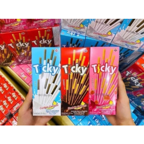Bánh Que Ticky Thái Lan, Bánh Que Phủ Kem Socola Giòn Ngon