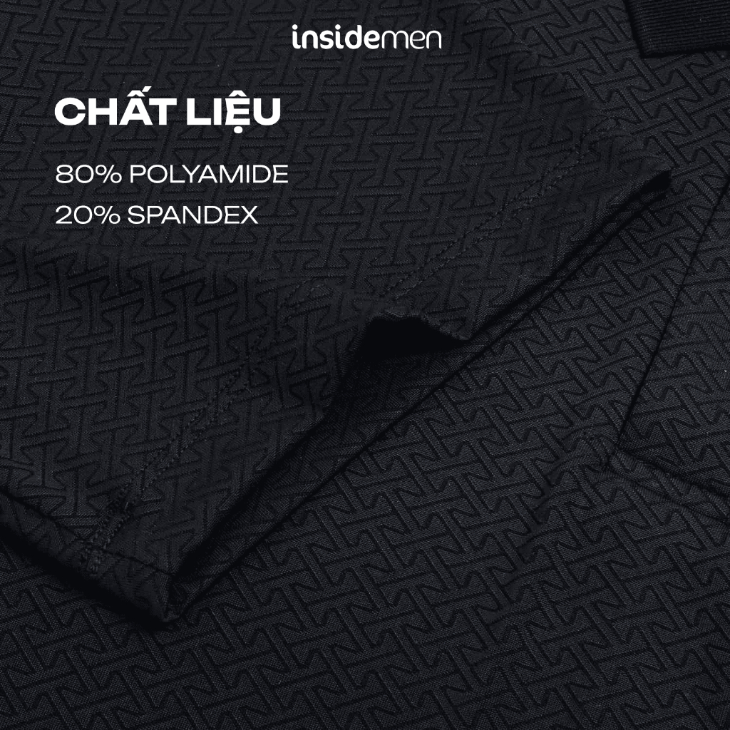 Áo Thun Có Cổ Nam Insidemen Active Dáng Regular Nhẹ Tênh Mát Lạnh Thoát Mồ Hôi IPS117EDP01
