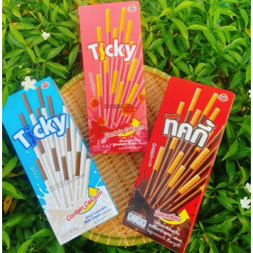 Bánh Que Ticky Thái Lan, Bánh Que Phủ Kem Socola Giòn Ngon