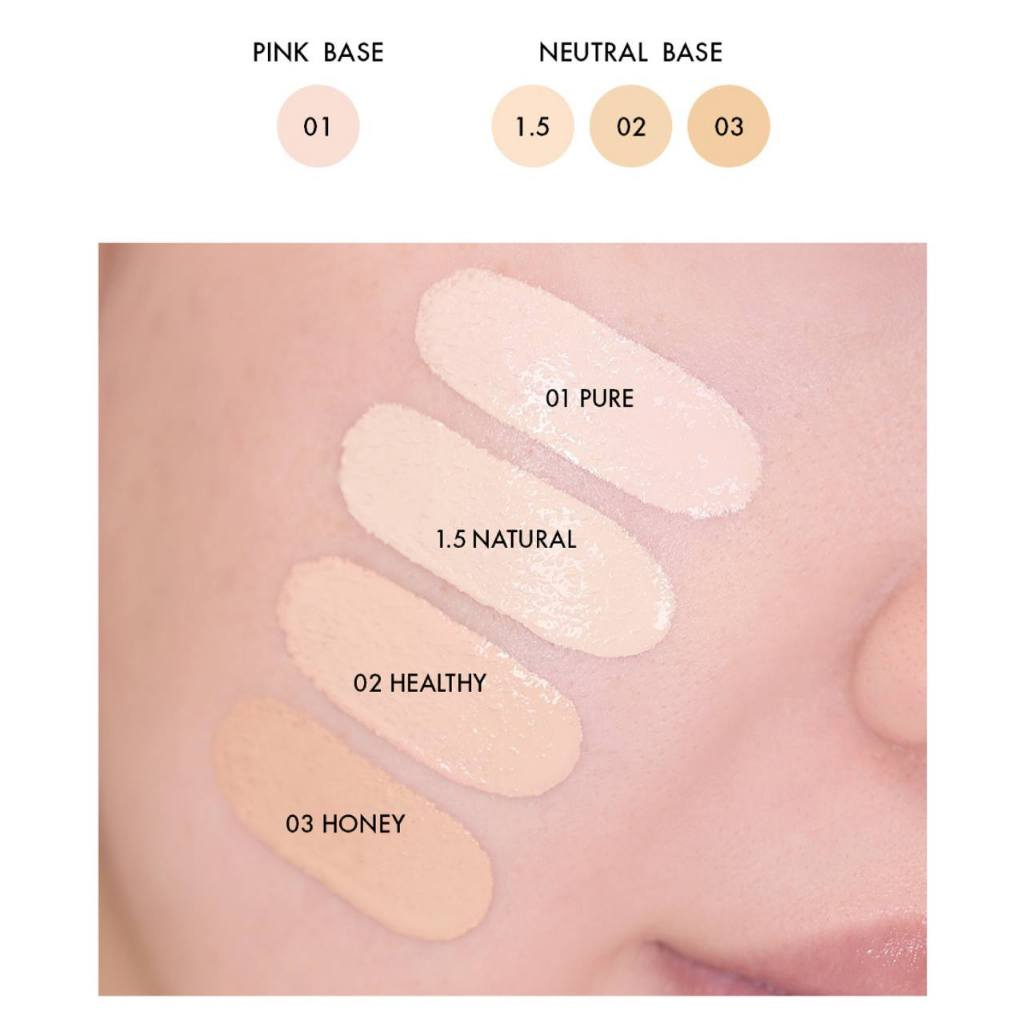 [Săn Sale] Kem Nền Amuse Thuần Chay Hiệu Ứng Che Phủ Tự Nhiên Làm Đều Màu Dew Wear Foundation 35ml