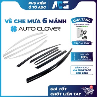 Vè che mưa Đen/Chrome KIA SPORTAGE 2021-2026 Chính hãng AutoClover - Keo 3M, không tróc sơn | Phụ kiện ô tô ADG