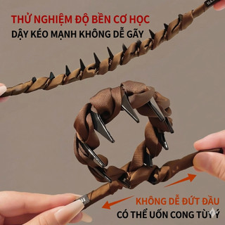 Băng Đô Cài Tóc Nữ Tết Phồng Hàn Quốc Chống Trượt | Bờm Tóc Vintage Ulzzang Tăng Đỉnh Đầu