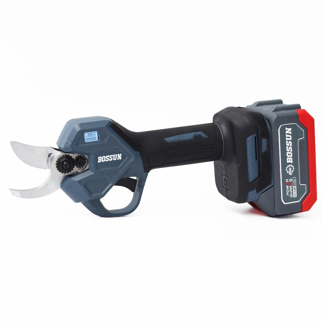 Máy cắt cành dùng pin BS BOSSUN M21B-CP0230M, Lưỡi thép Cacbon SK5, 2 độ mở lưỡi, Chân phổ thông
