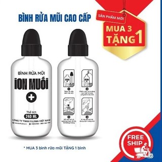 Bình Rửa Mũi 240ml Cao Cấp Fujiwa - Bình rỗng dùng đổ nước muối vào bơm rữa mũi