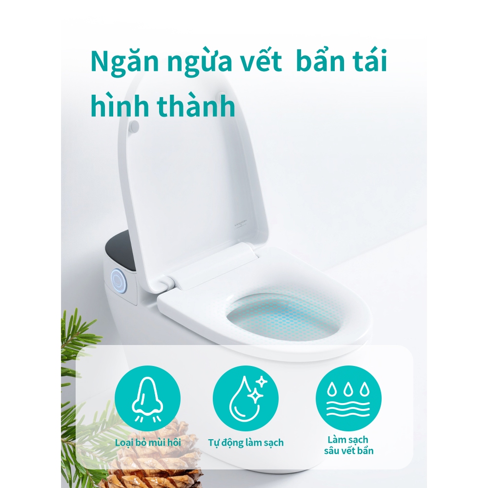ComboViên khử mùi bồn cầu Rabito loại bỏ vết bẩn và mùi hôi, 2IN1 giảm hiện tượng ố vàng, và dễ dàng vệ sinh. 6 viên/hộp