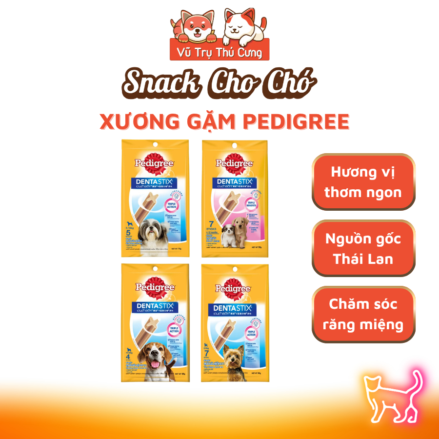 Bánh Thưởng Cho Chó Gặm Sạch Răng Pedigree Dentastix Chăm Sóc Răng Miệng