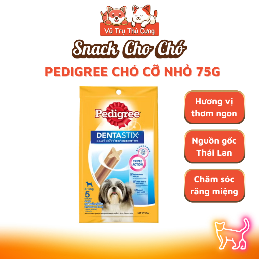 Bánh Thưởng Cho Chó Gặm Sạch Răng Pedigree Dentastix Chăm Sóc Răng Miệng