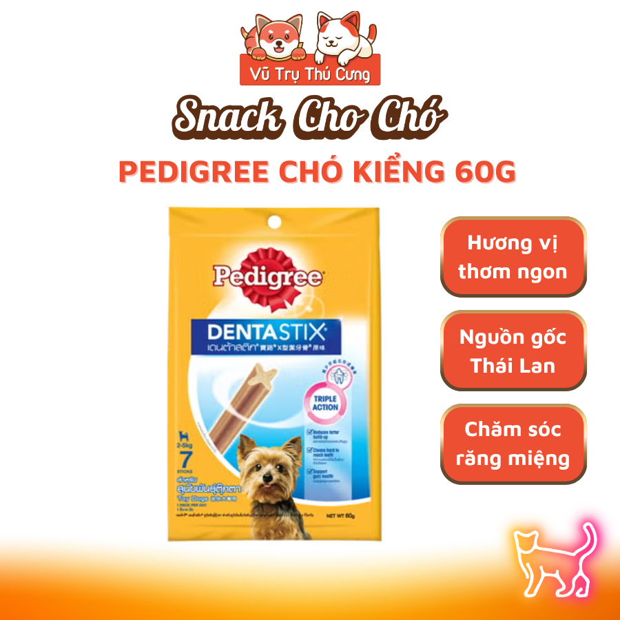 Bánh Thưởng Cho Chó Gặm Sạch Răng Pedigree Dentastix Chăm Sóc Răng Miệng