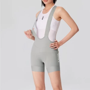 FBS012B - Quần Đạp Xe UKE Nữ Bib Shorts Silver Moon, Quần Yếm Nữ Dáng Ngắn Siêu Tôn Dáng, Đệm Bỉm Ý Cao Cấp