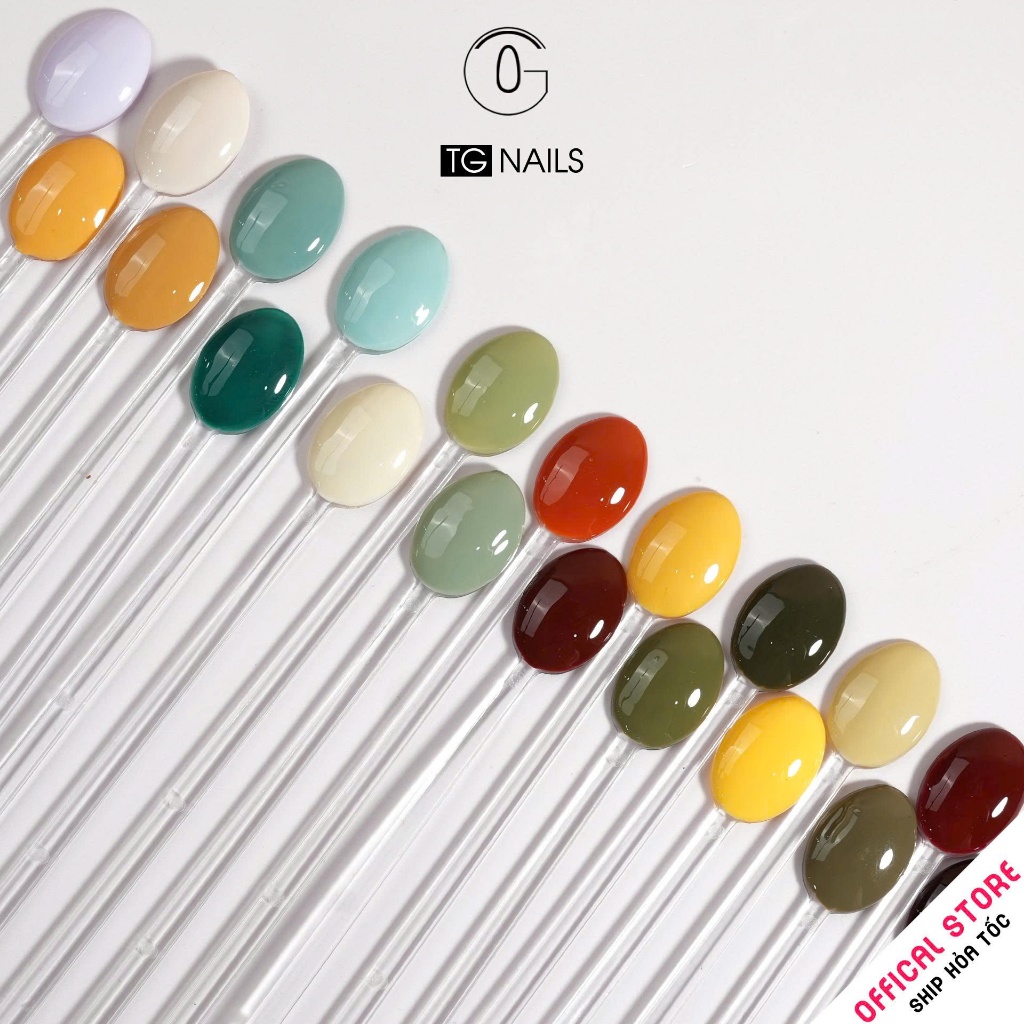 Set sơn gel 20 màu xanh pastel nhẹ nhàng thương hiệu TG