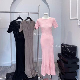 Váy Len Lưới Body Maxi QC