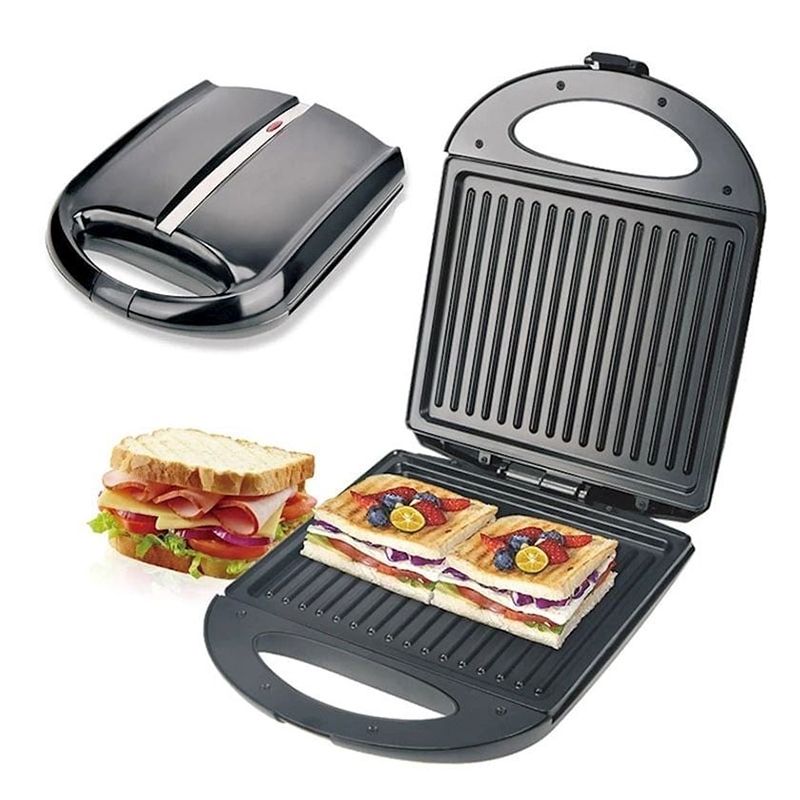 Máy ép bánh mì RAF 1400W làm nóng nhanh, bánh chín đều 2 mặt