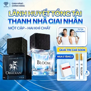 Combo Nước hoa SHIMANTO HẠNH ÚC VIÊN MÃN 8/3 - 2 chai Fullsize 50ml Obsidian và Bloom