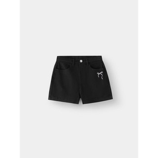 Quần Short Khaki Bé Gái EDS25S003R | Bé gái 9-14 tuổi | Wookids | Thời trang trẻ em | Form đẹp thoáng mát