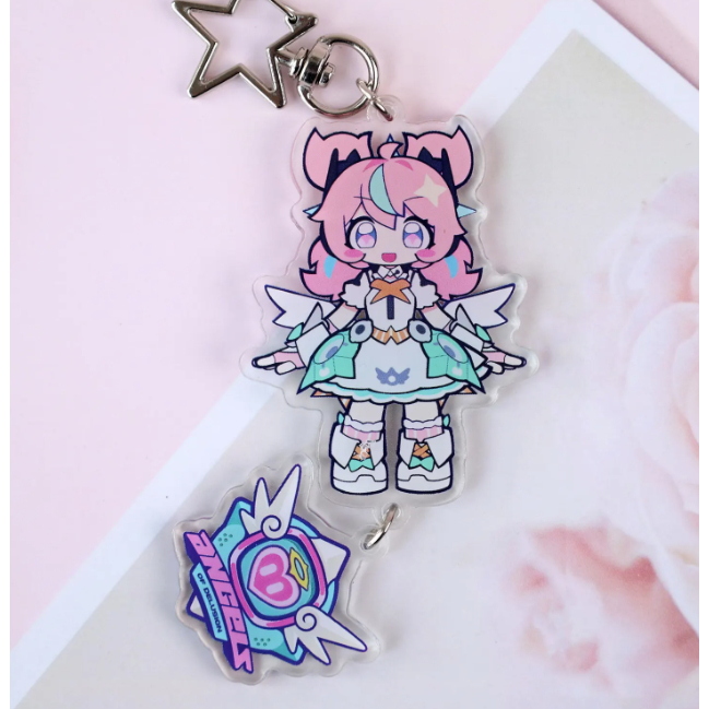 Zenless Zone Zero Angels of Delusion acrylic keychains and backpack pendants, perfect for anime fan collections and cute