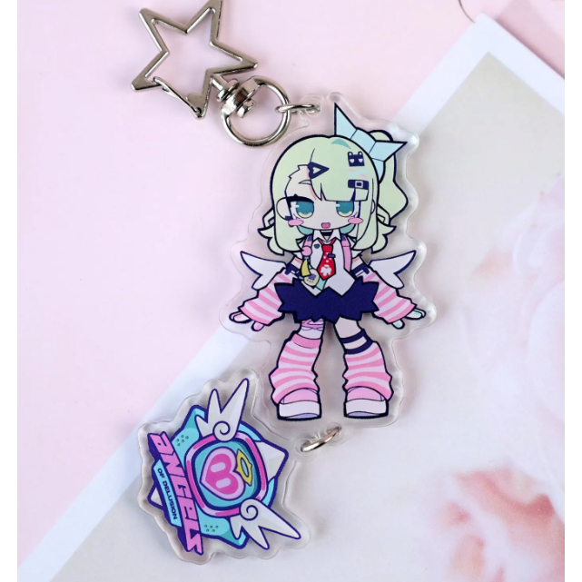 Zenless Zone Zero Angels of Delusion acrylic keychains and backpack pendants, perfect for anime fan collections and cute