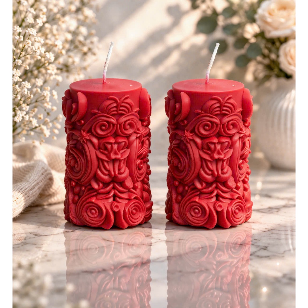 Nến Trụ Cao - nến cúng -dùng bàn thờ gia tiên - nơi thờ cúng - cháy lâu -không khói -an toàn sức khỏe | Hương Gấu