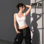 Áo croptop 2 dây cổ vuông hở lưng borip cotton có mút DUYLINH HOTTREND M L